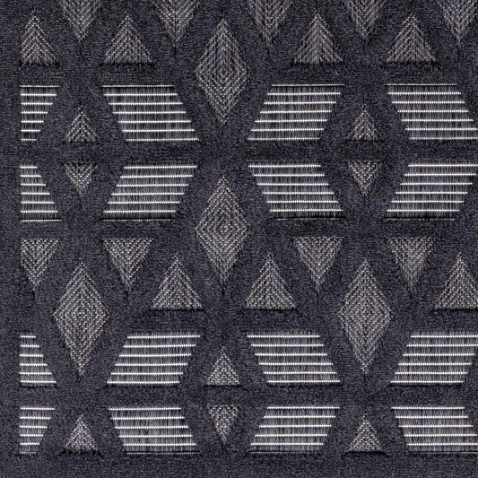 Nuri Black Outdoor Rug - Quahog Bay Bedding