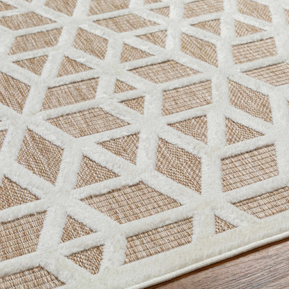 Nuri Tan Outdoor Rug - Quahog Bay Bedding