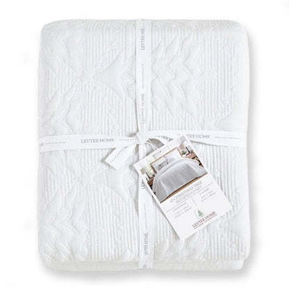 O Christmas Tree Bedspread Set - Coastal Christmas Bedding - Quahog Bay Bedding