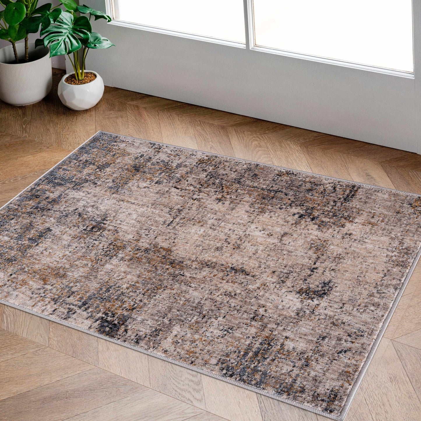 Odell Abstract Luxe Fringe Rug - Quahog Bay Bedding