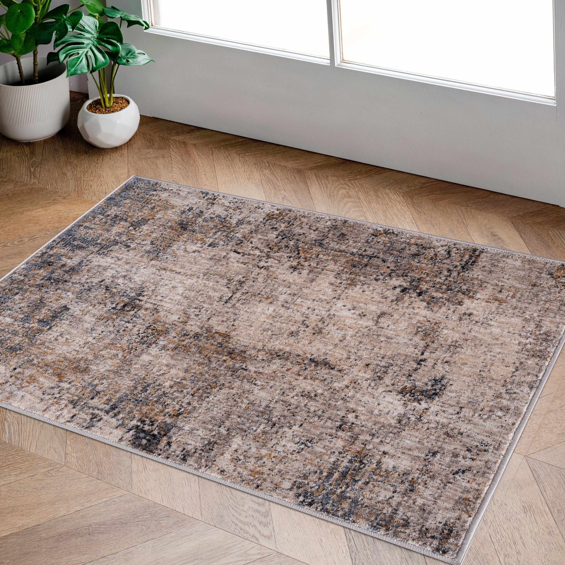 Odell Abstract Luxe Fringe Rug - Quahog Bay Bedding