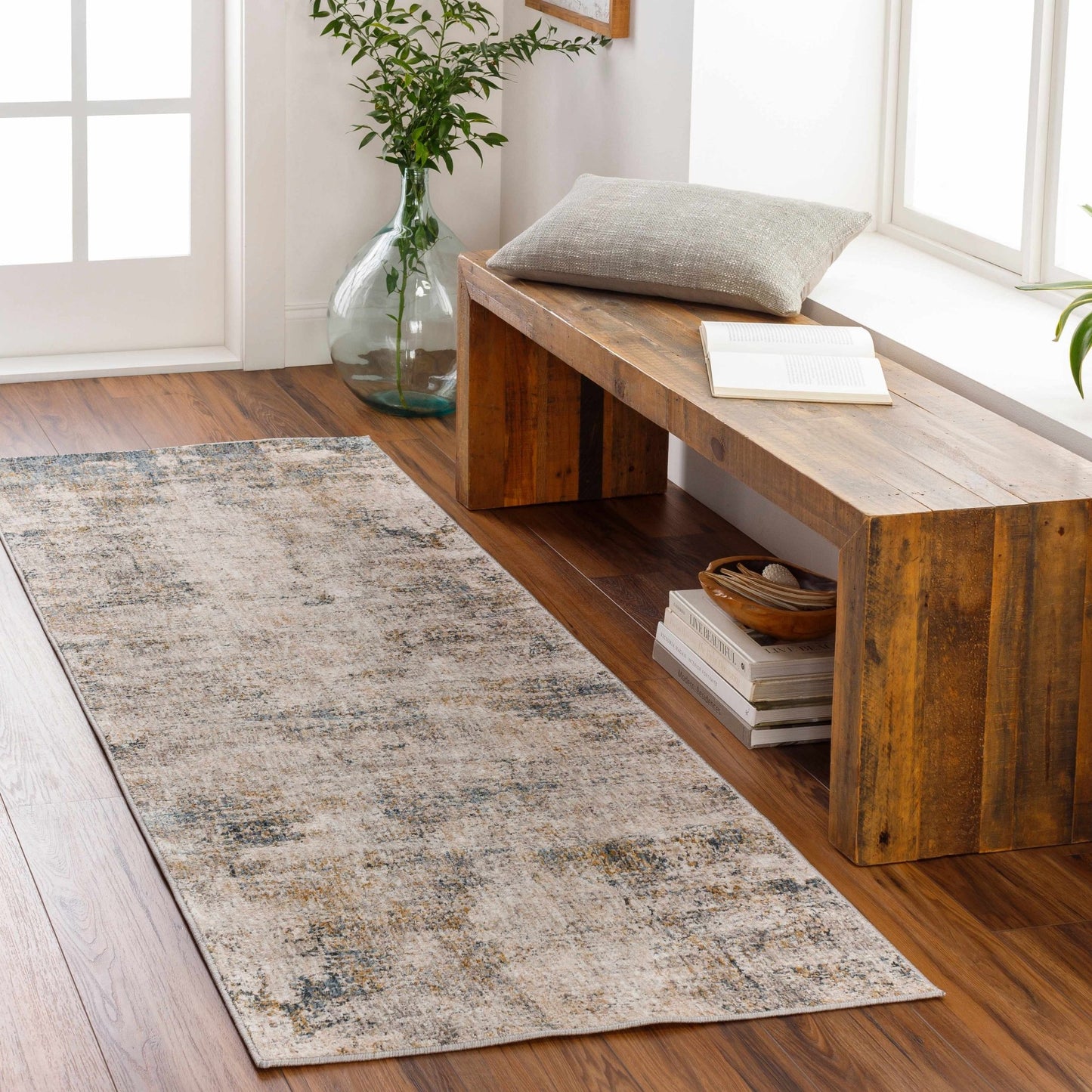 Odell Abstract Luxe Fringe Rug - Quahog Bay Bedding
