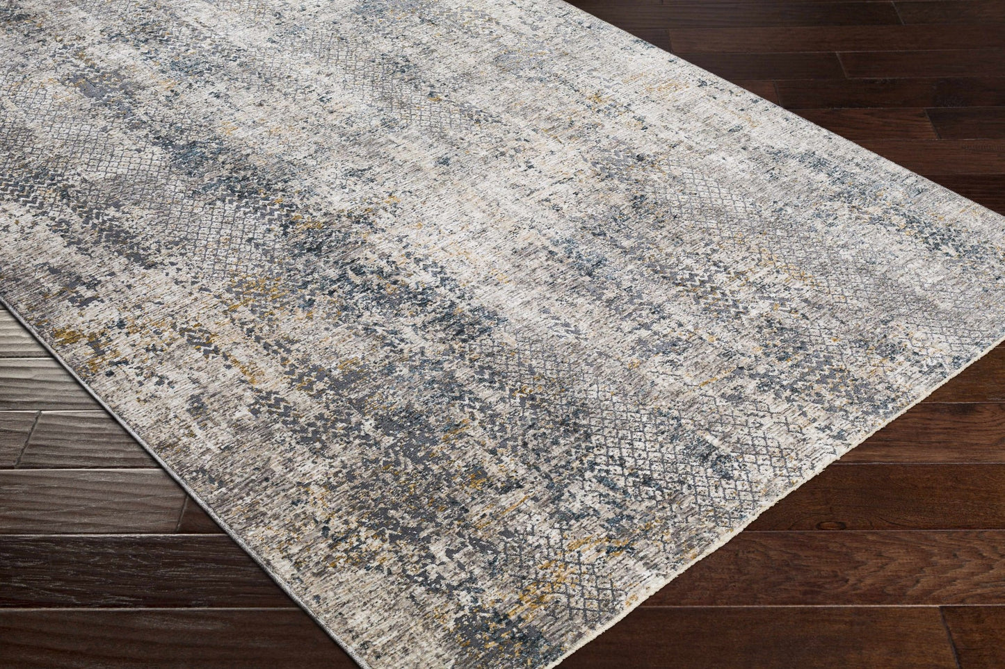 Odell Abstract Luxe Fringe Rug - Quahog Bay Bedding