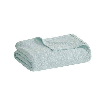 Soft & Lightweight Blanket 100% Cotton Basketweave - Beautiful, Comfy Blanket - Quahog Bay Bedding