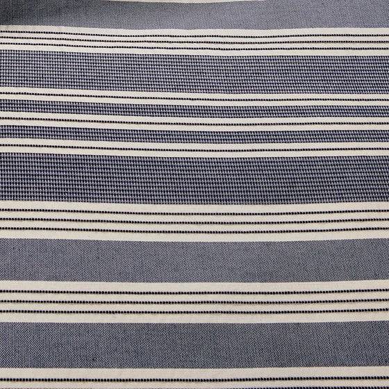 Farmhouse Comforter Set - Navy and Ivory Jacquard Stripe