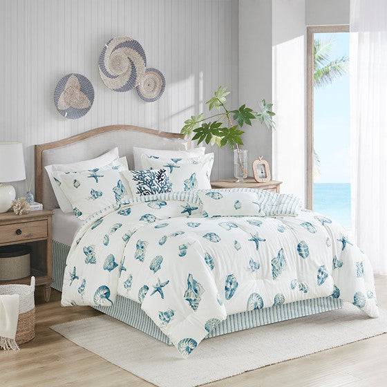 Coastal Beach House Comforter Set 100% Cotton Coastal Design