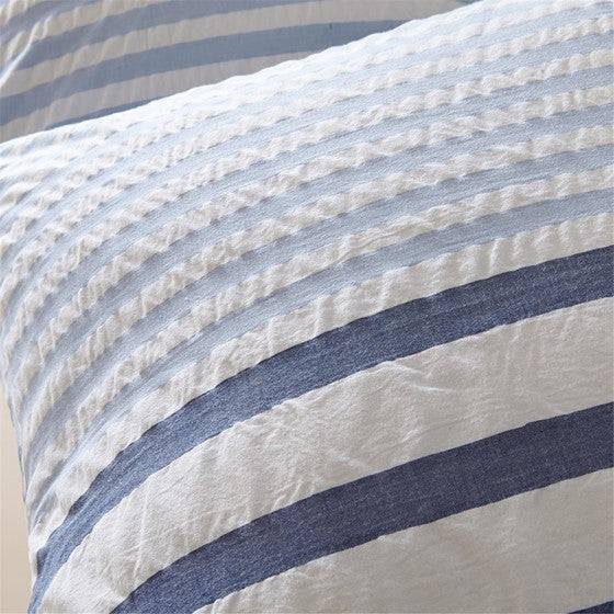 Sutton Cotton Seersucker 3PC Comforter Set - Quahog Bay Bedding