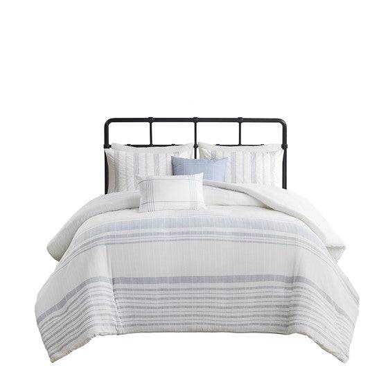 Morgan 5 Piece Cotton Jaquard Duvet Set