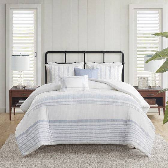 Morgan 5 Piece Cotton Jaquard Duvet Set - Quahog Bay Bedding