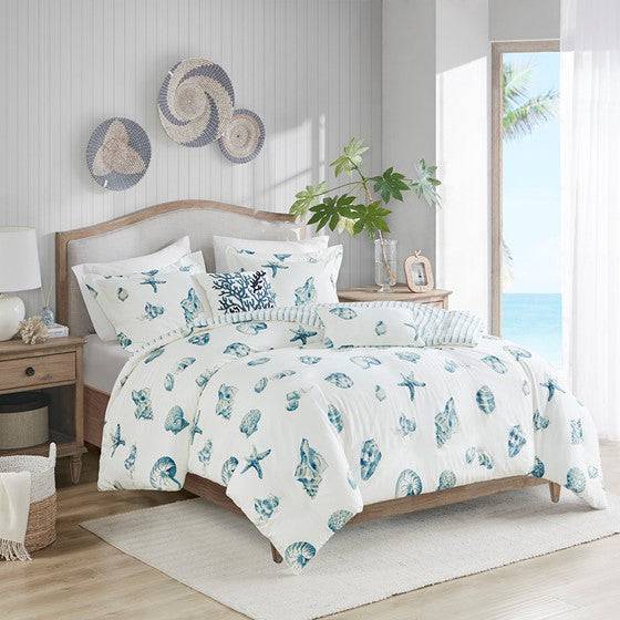 Coastal Beach House Duvet Cover Set 100% Cotton