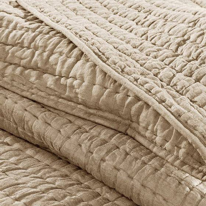 Thick & Warm All Cotton Quilt Set 3PC 100% Cotton Quilt With Cotton Fill - Quahog Bay Bedding