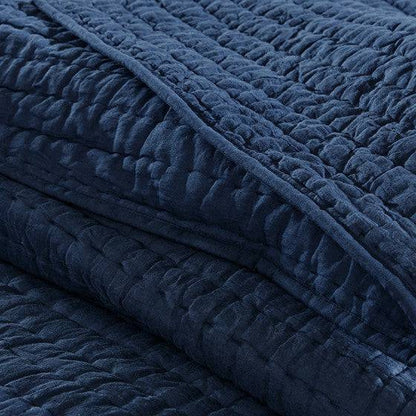 Thick & Warm All Cotton Quilt Set 3PC 100% Cotton Quilt With Cotton Fill - Quahog Bay Bedding