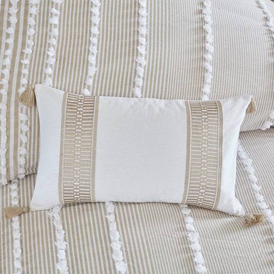 Anslee Embroidered Oblong Pillow