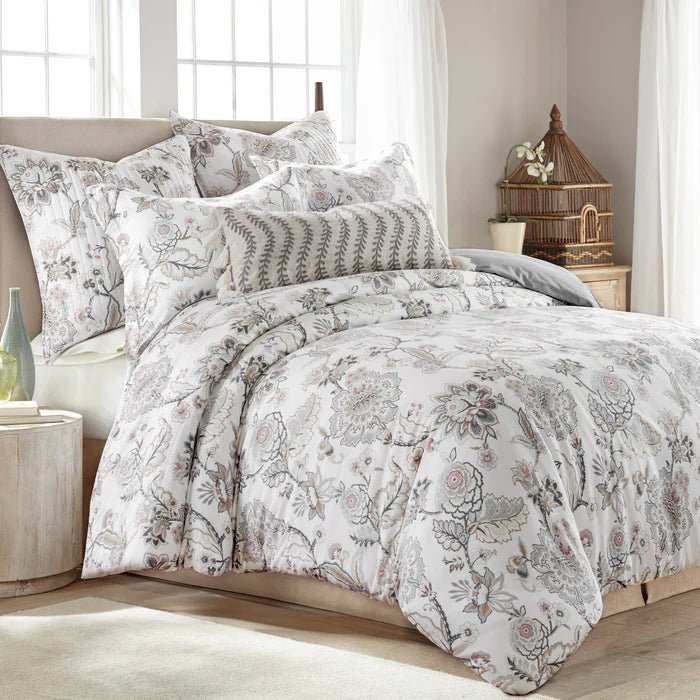 Ophelia Comforter Set - Blush - Floral Comforters - Quahog Bay Bedding