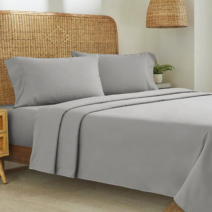 Organic Cotton Percale - CinchFit American Made Sheets - Fits Up To 15 Inch Depths - Quahog Bay Bedding