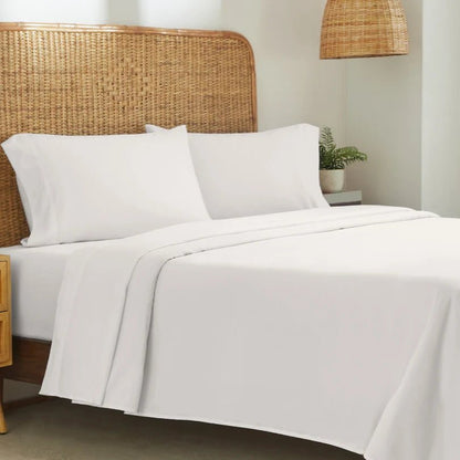 Organic Cotton Percale - CinchFit American Made Sheets - Fits Up To 15 Inch Depths - Quahog Bay Bedding