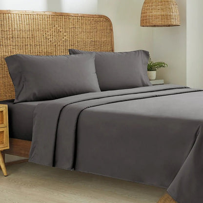 Organic Cotton Percale - CinchFit American Made Sheets - Fits Up To 15 Inch Depths - Quahog Bay Bedding