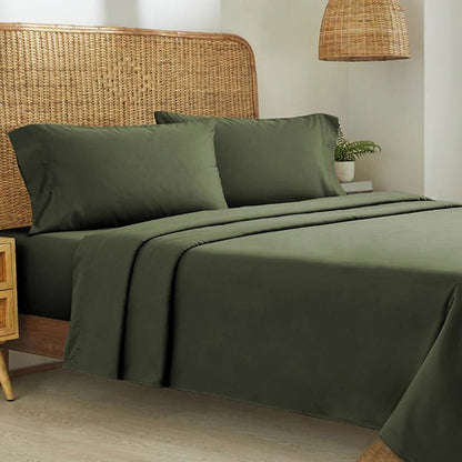 Organic Cotton Percale - CinchFit American Made Sheets - Fits Up To 15 Inch Depths - Quahog Bay Bedding