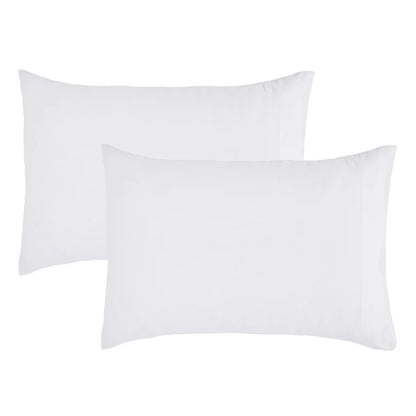 Two white pillows on a white background