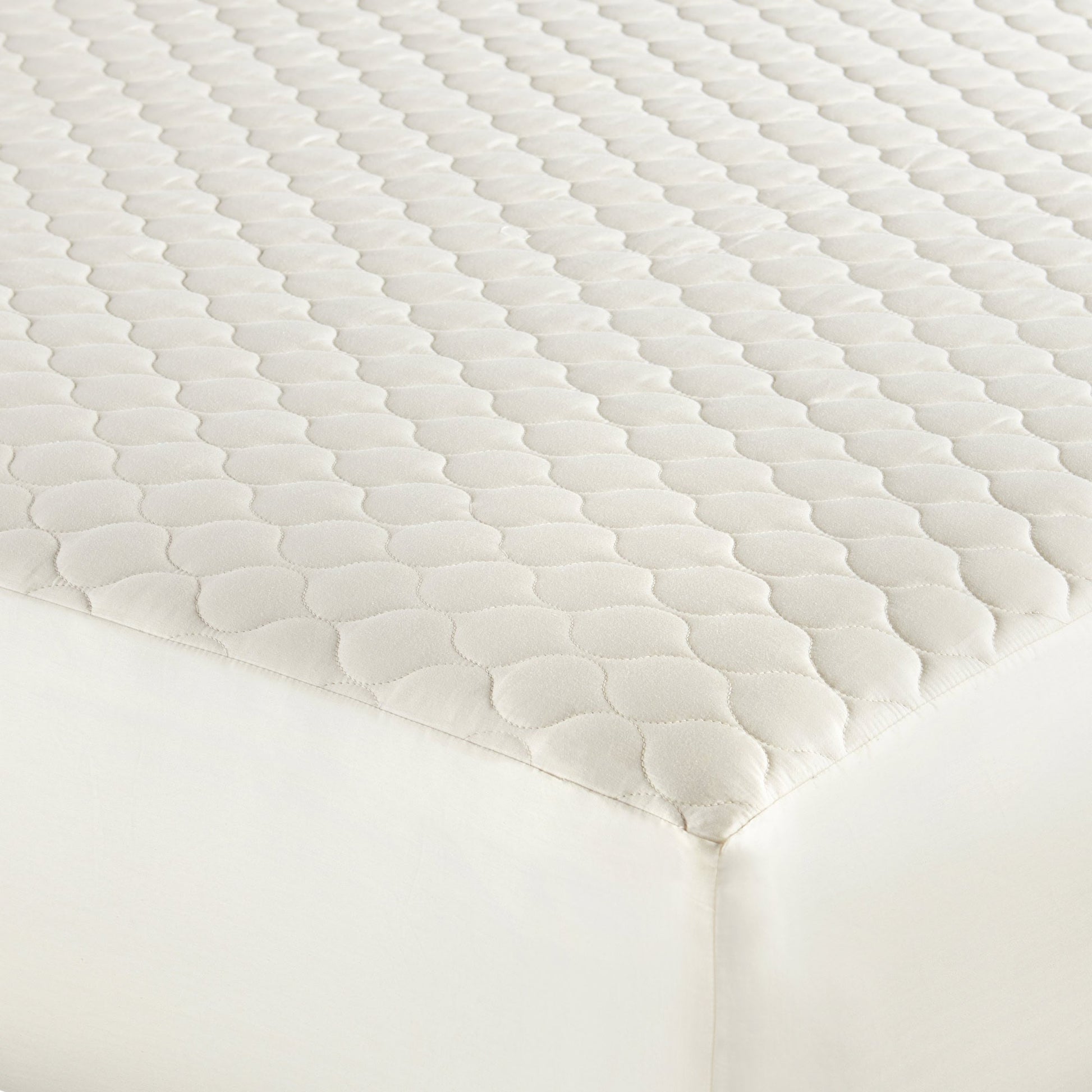 Organic Cotton Quilted Mattress Pad Protector - 100% Organic Cotton - Quahog Bay Bedding