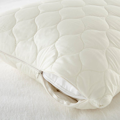 Organic Cotton Quilted Pillow Protectors - 100% Organic Cotton - Quahog Bay Bedding