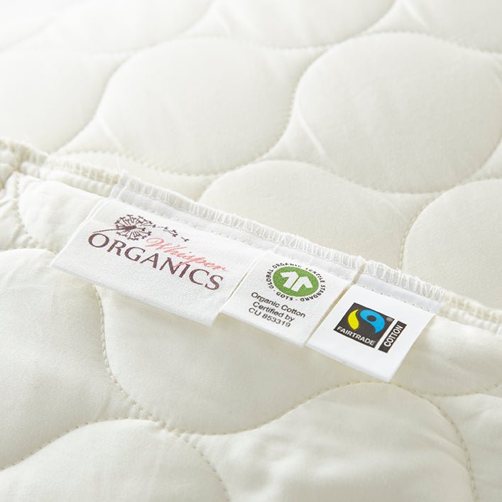 Organic Cotton Quilted Pillow Protectors - 100% Organic Cotton - Quahog Bay Bedding