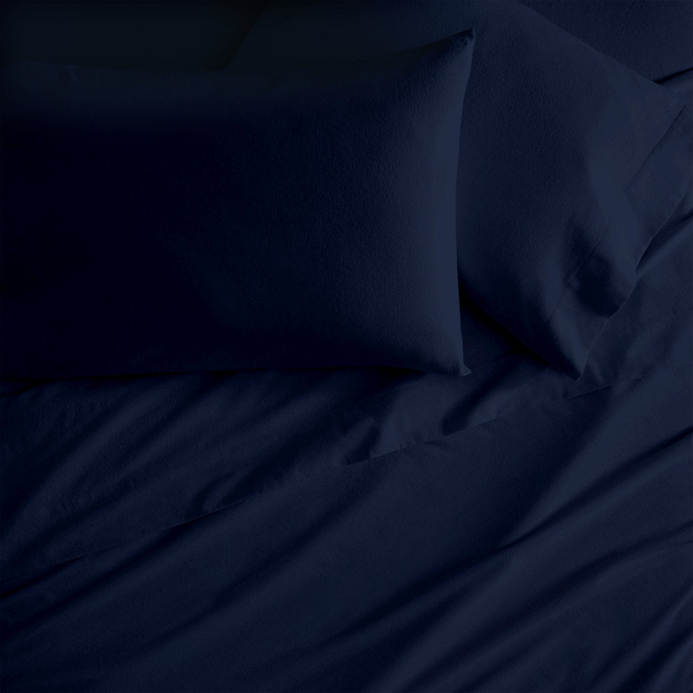 Organic Flannel Sheet Set - 100% Organic Cotton - Quahog Bay Bedding