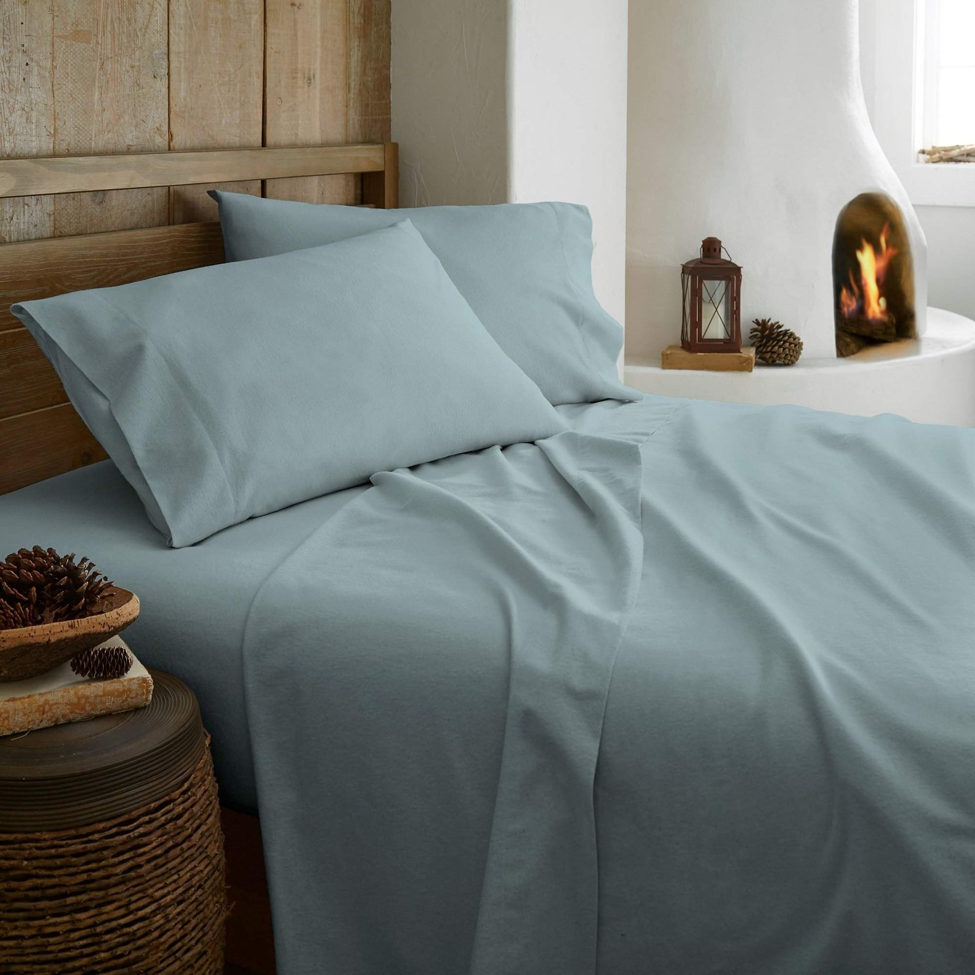 Organic Flannel Sheet Set - 100% Organic Cotton - Quahog Bay Bedding