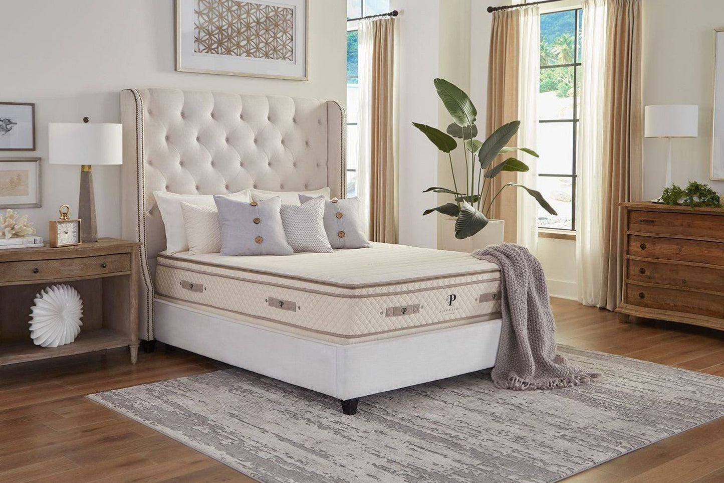 Organic Latex Mattress - The Botanical Bliss - American Made - Made in the USA Mattresses - Quahog Bay Bedding