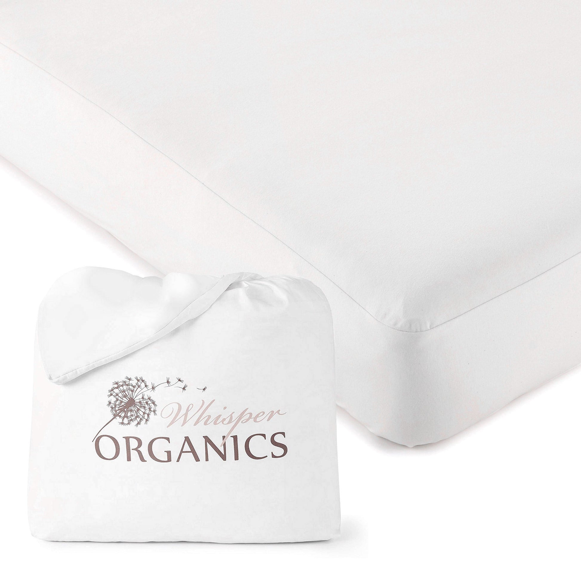 Organic Waterproof Jersey Knit Mattress Cover - 100% Organic Cotton - Quahog Bay Bedding