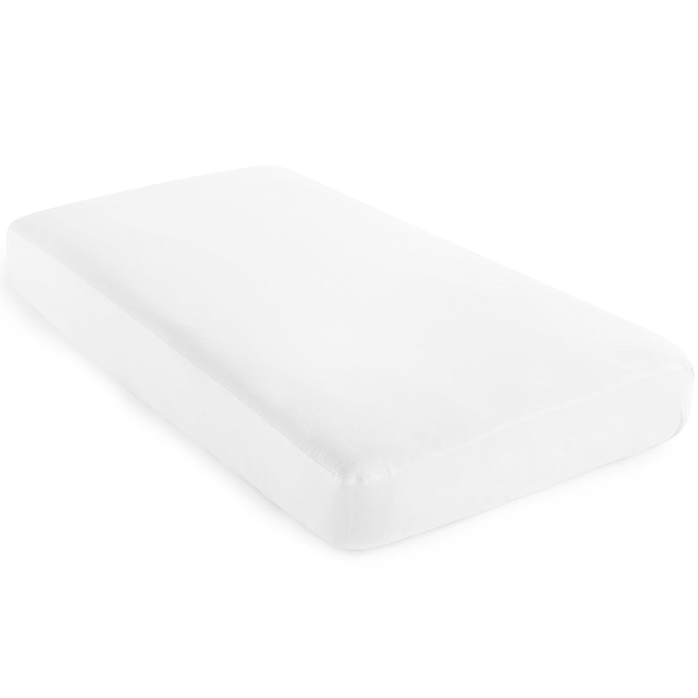 Organic Waterproof Pique Knit Crib Mattress Cover - Mattress Protectors - Quahog Bay Bedding