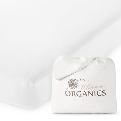 Organic Waterproof Pique Knit Mattress Cover - 100% Organic Cotton - Quahog Bay Bedding