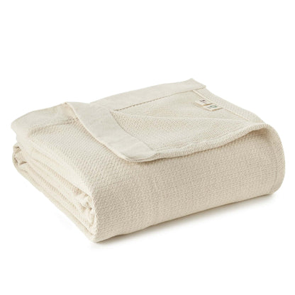 Organic Woven Blanket - 100% Organic Cotton - Quahog Bay Bedding