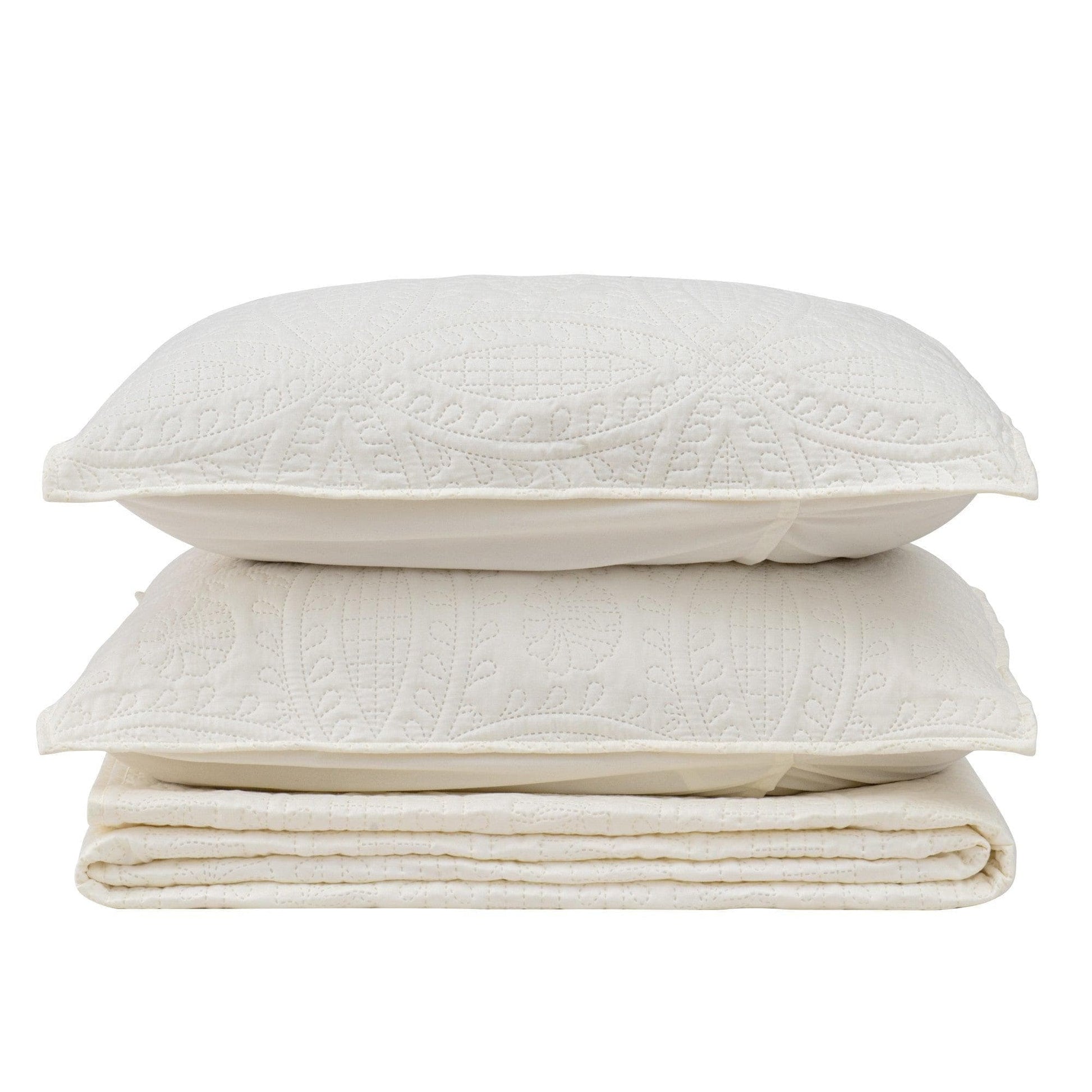 Oversized Coastal Medallion Quilt Set - Coastal Quilts - Quahog Bay Bedding