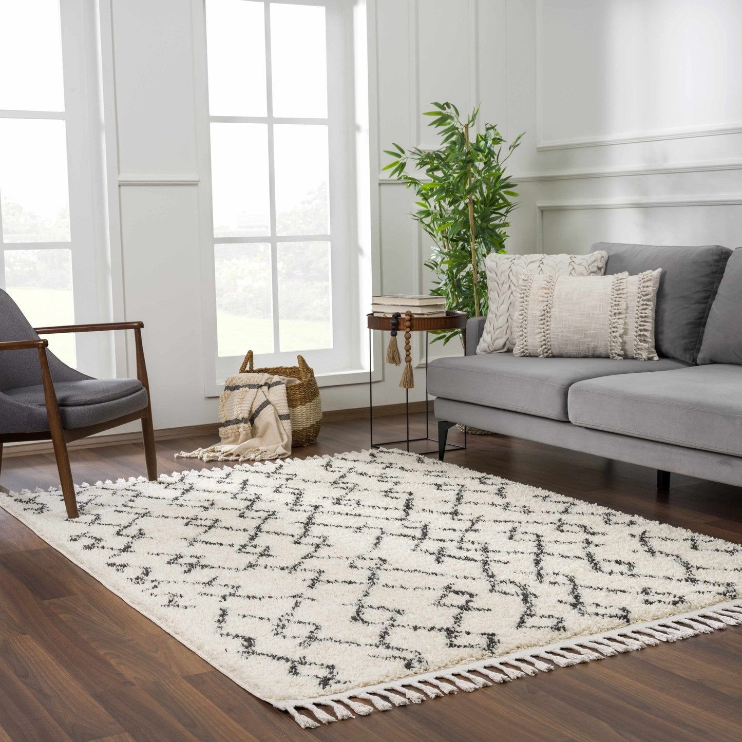 Pahala Moroccan Shag Area Rug - Clearance - Quahog Bay Bedding