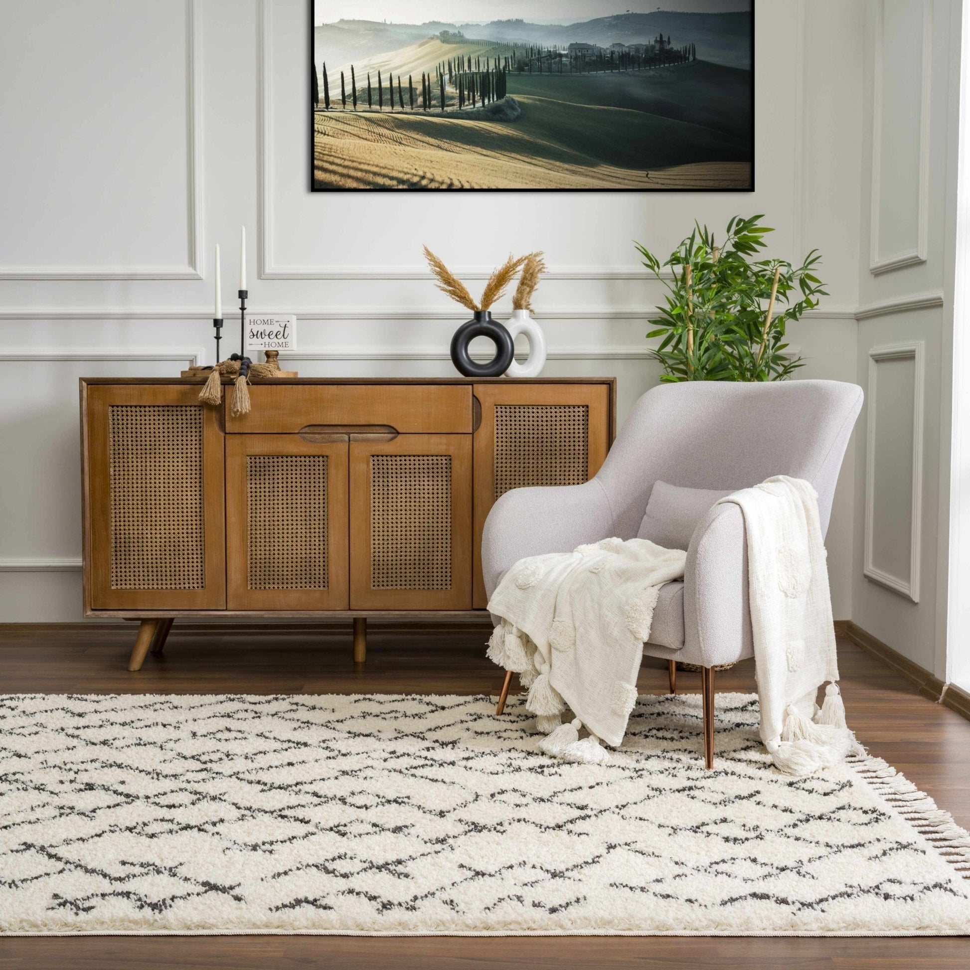 Pahala Moroccan Shag Area Rug - Clearance - Quahog Bay Bedding