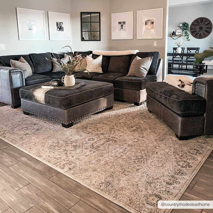 Parkerfield Area Rug - Moroccan Farmhouse Rug | Elegant Patterns - Quahog Bay Bedding