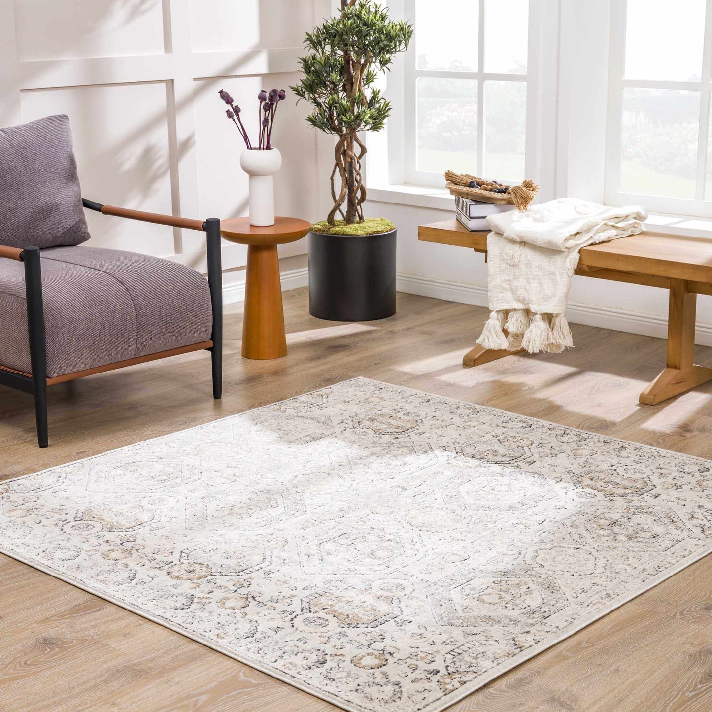 Parkerfield Area Rug - Moroccan Farmhouse Rug | Elegant Patterns - Quahog Bay Bedding