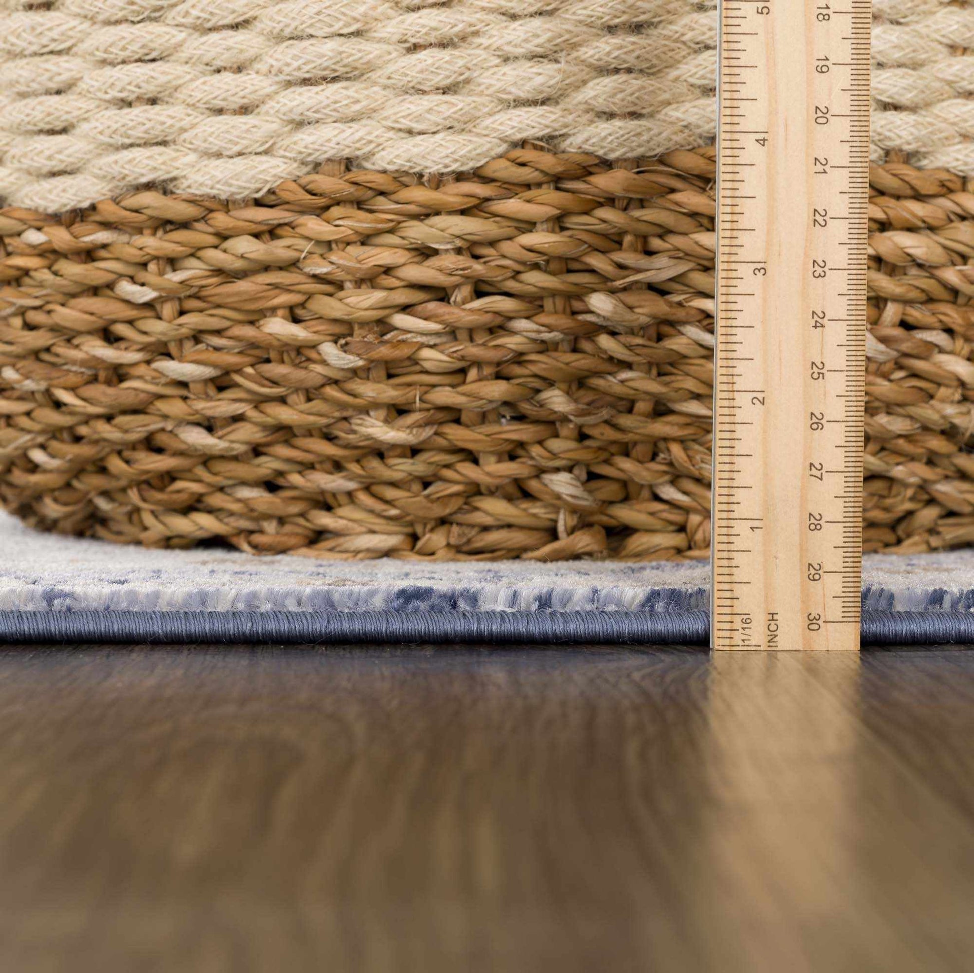 Parkerfield Navy & Beige Area Rug - Medium Pile Rugs - Quahog Bay Bedding