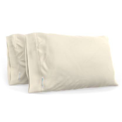QuickZip Pillowcases (Pair) - 400TC 100% Cotton Percale