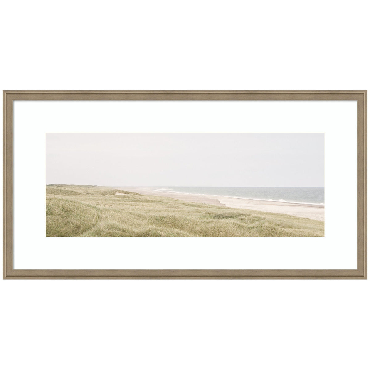 Peaceful and Serene Coastal Landscape by The Creative Bunch Studio Framed Wall Art Print - Quahog Bay Bedding