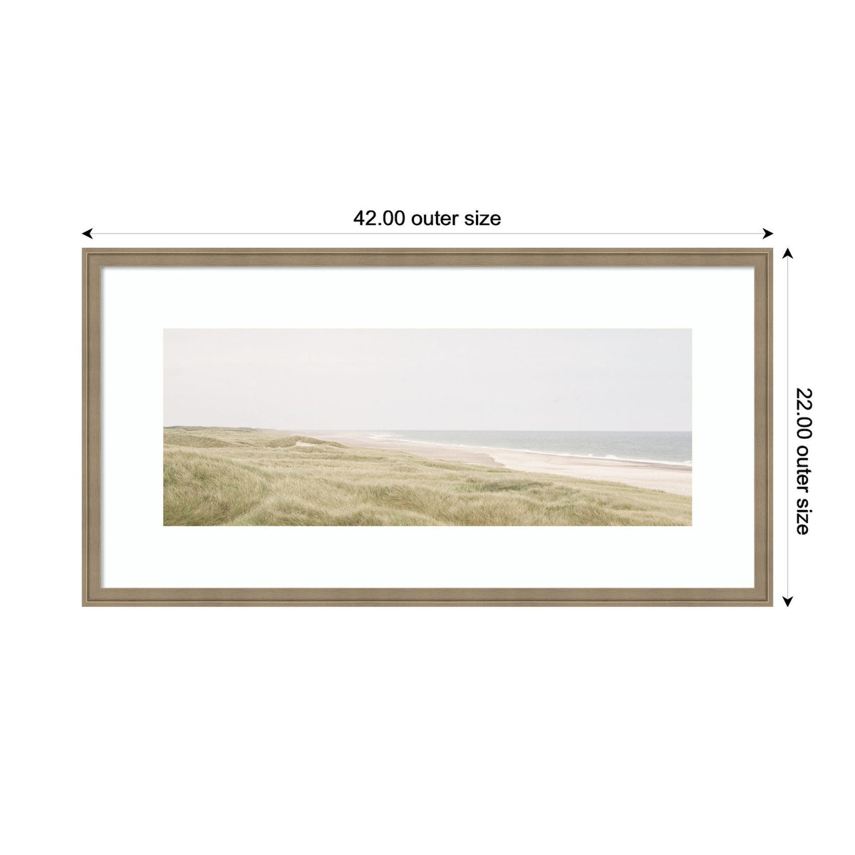 Peaceful and Serene Coastal Landscape by The Creative Bunch Studio Framed Wall Art Print - Quahog Bay Bedding