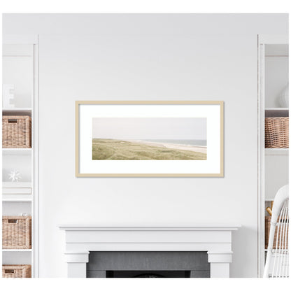 Peaceful and Serene Coastal Landscape by The Creative Bunch Studio Framed Wall Art Print - Quahog Bay Bedding