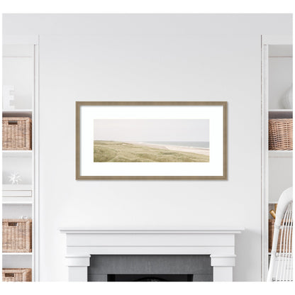 Peaceful and Serene Coastal Landscape by The Creative Bunch Studio Framed Wall Art Print - Quahog Bay Bedding