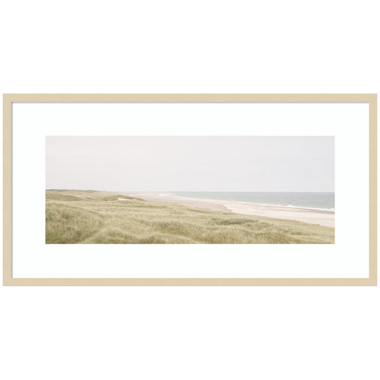Peaceful and Serene Coastal Landscape by The Creative Bunch Studio Framed Wall Art Print - Quahog Bay Bedding