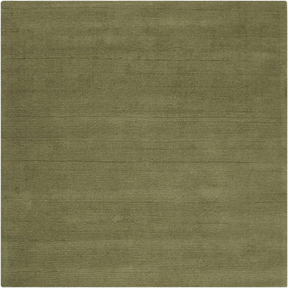 Brockton Solid Sage Green Wool Rug