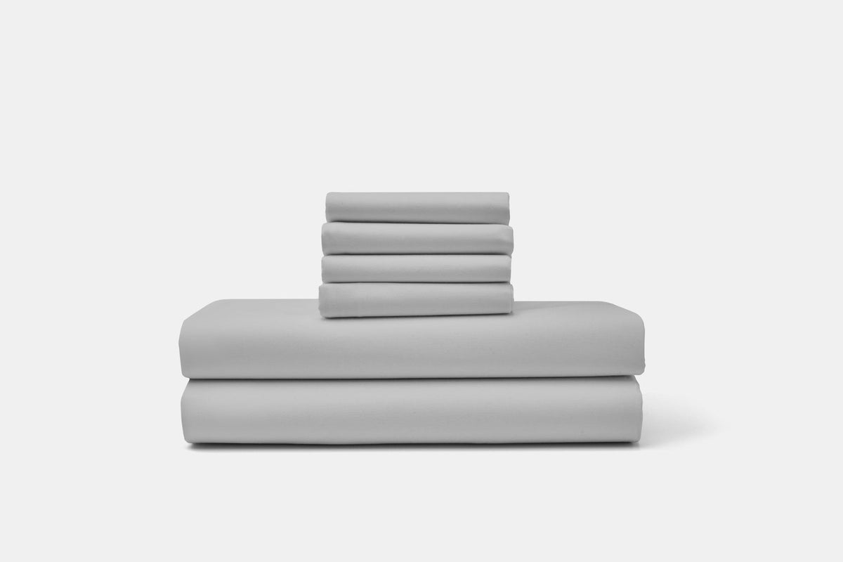 Percale Bed Sheet Set - American Made With USA Grown Cotton - Quahog Bay Bedding