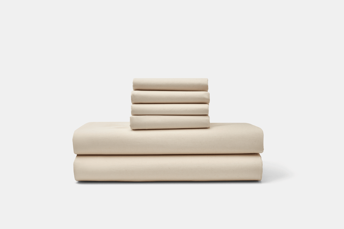 Percale Bed Sheet Set - American Made With USA Grown Cotton - Quahog Bay Bedding