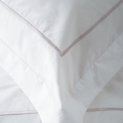 Single Stripe Embroidered Percale Duvet Set