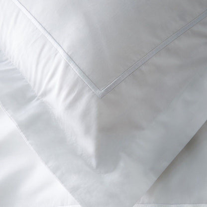 Single Stripe Embroidered Percale Duvet Set